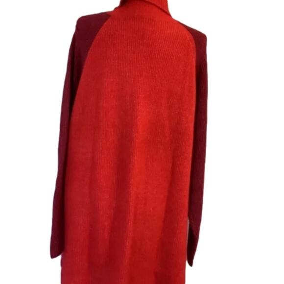 Lane Bryant Classic Turtleneck Colorblock Sweater in Very Berry 22 24 3X New - Picture 8 of 11